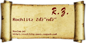 Rochlitz Zénó névjegykártya